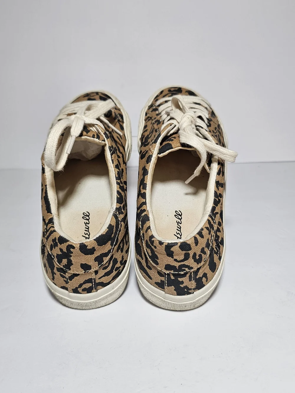 Madewell Women's Leopard Print Canvas Sneakers - Tan/Black